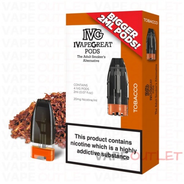 I VG PODS Eliquid TOBACCO 4PCS