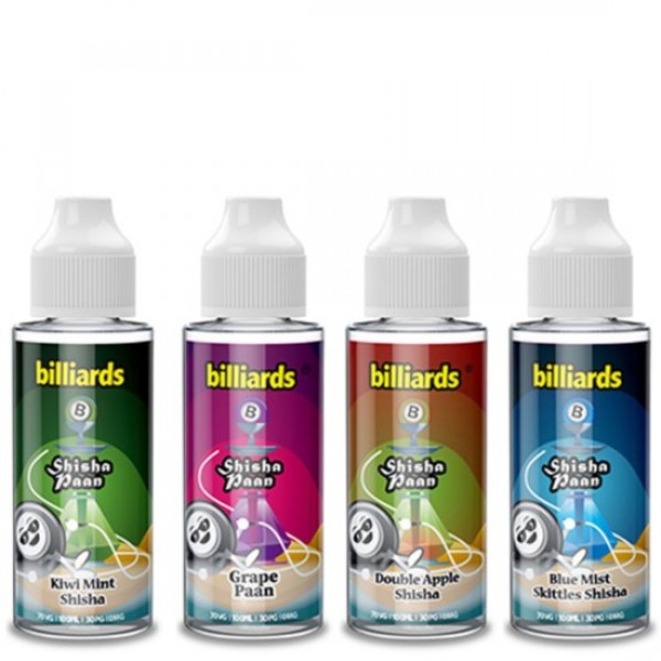 BILLIARDS SHISHA PAAN Eliquid Shortfills 120ML