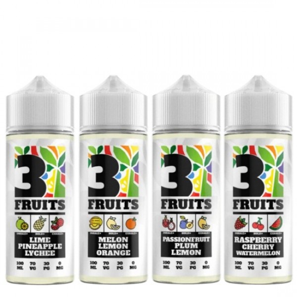 3 FRUITS Eliquid Shortfills 120ML