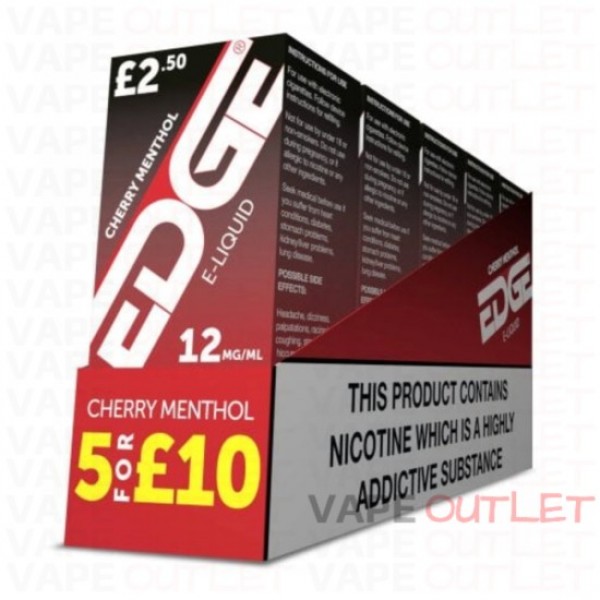 EDGE Eliquid CHERRY ICE MENTHOL 5-PACK