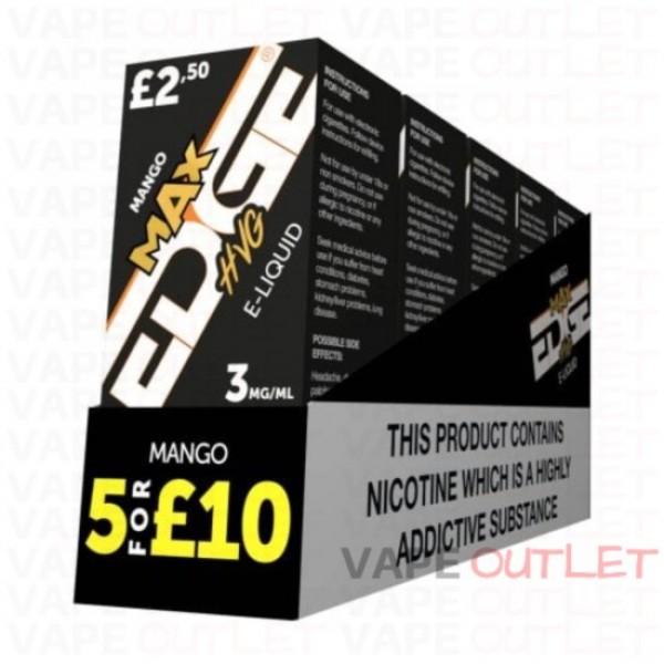 EDGE MAX Eliquid MANGO 5-PACK